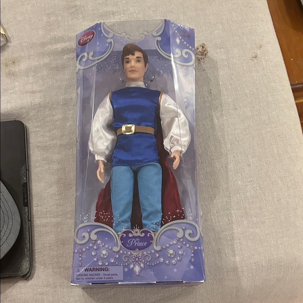 Disney Doll Box with Purple and White Accents/ the Prince from Snow White